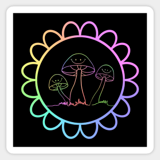 Fungi Mushroom Psychedelia Sticker